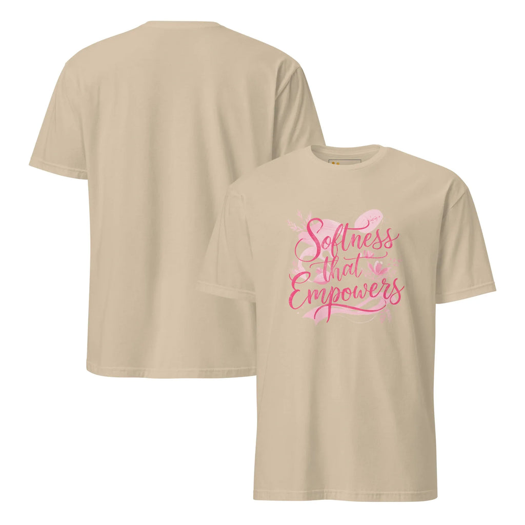 Short-Sleeve Women's T-Shirt | Softness That Empowers T-Shirt AwRans Clothing unisex-basic-softstyle-t-shirt-sand-front-and-back-67b0144cdde85