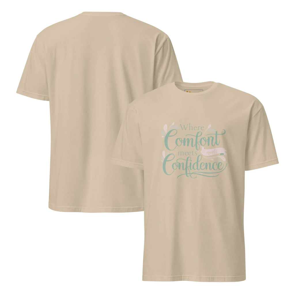 Short-Sleeve Women's T-Shirt | Where Comfort Meets Confidence T-Shirt AwRans Clothing unisex-basic-softstyle-t-shirt-sand-front-and-back-67b05d55db8a0