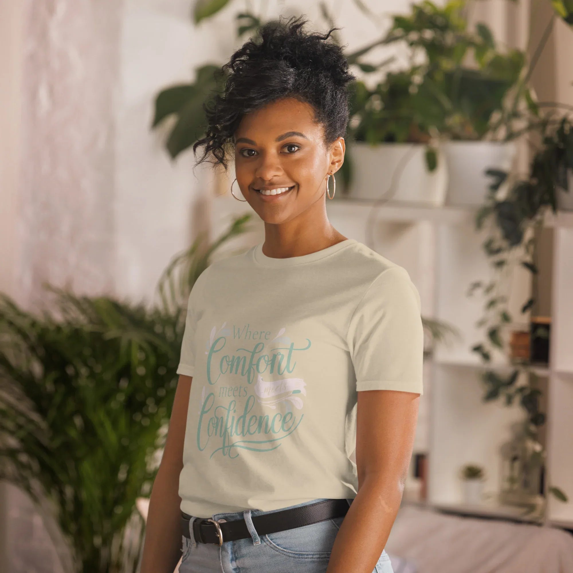 Short-Sleeve Women's T-Shirt | Where Comfort Meets Confidence T-Shirt AwRans Clothing unisex-basic-softstyle-t-shirt-sand-left-front-67b05d568996c