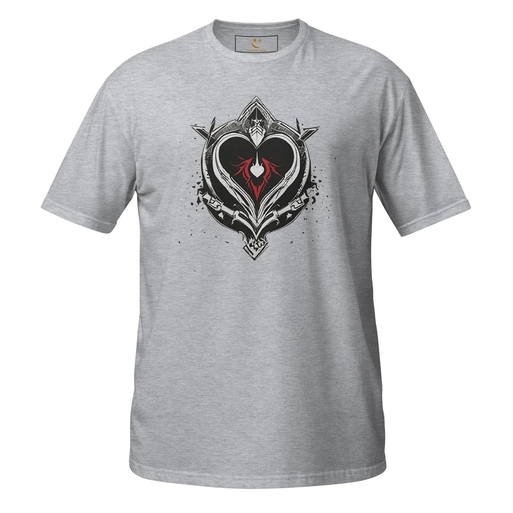 Unisex | Black Heart Candle Short-Sleeve T-Shirt t-shirt AwRans Clothing unisex-basic-softstyle-t-shirt-sport-grey-front-65f29eaae5026