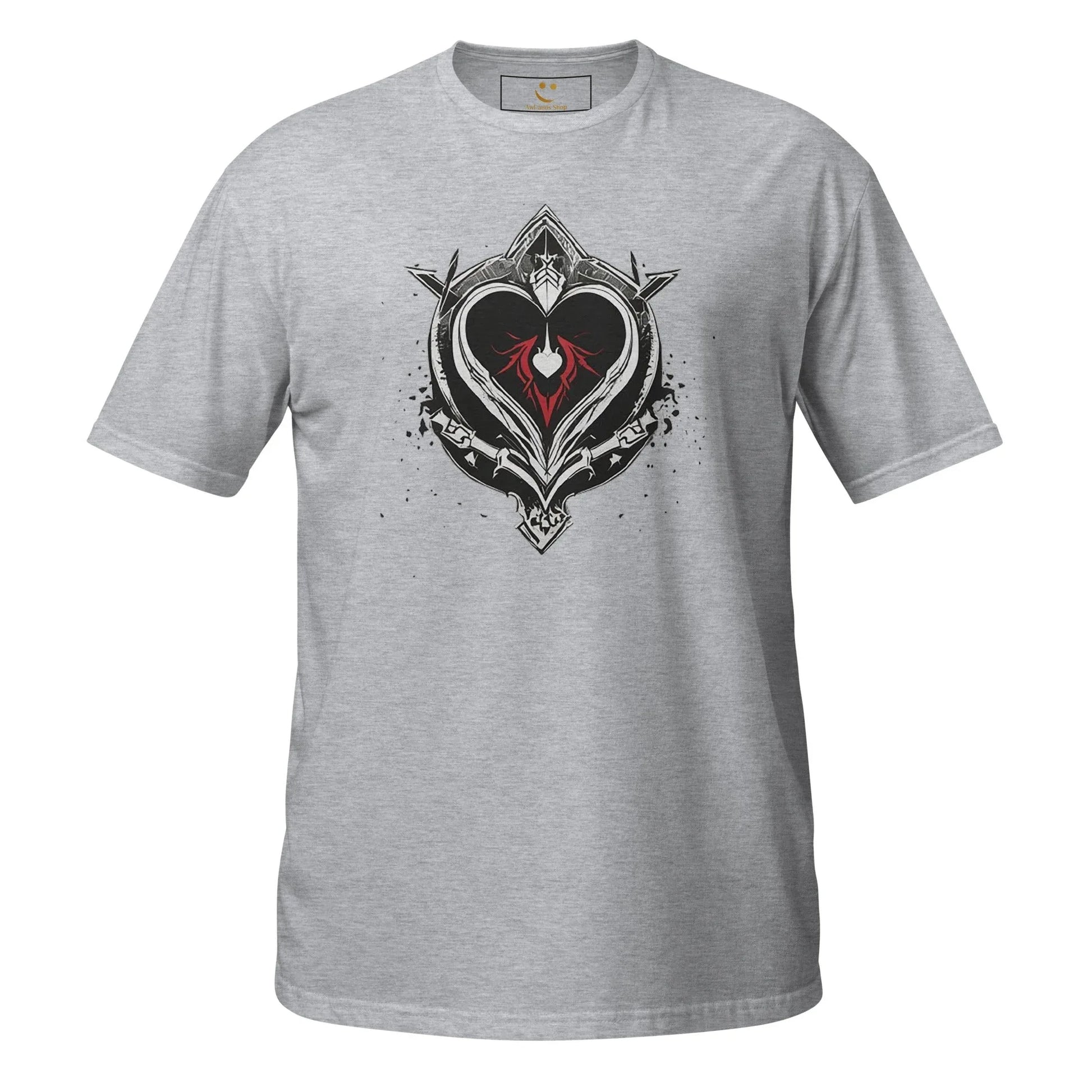 Unisex | Black Heart Candle Short-Sleeve T-Shirt - AwRans Clothing