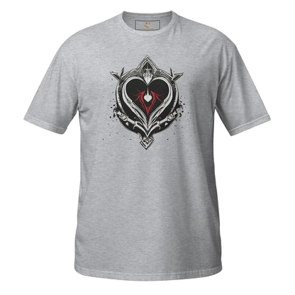 Unisex | Black Heart Candle Short-Sleeve T-Shirt - AwRans Clothing