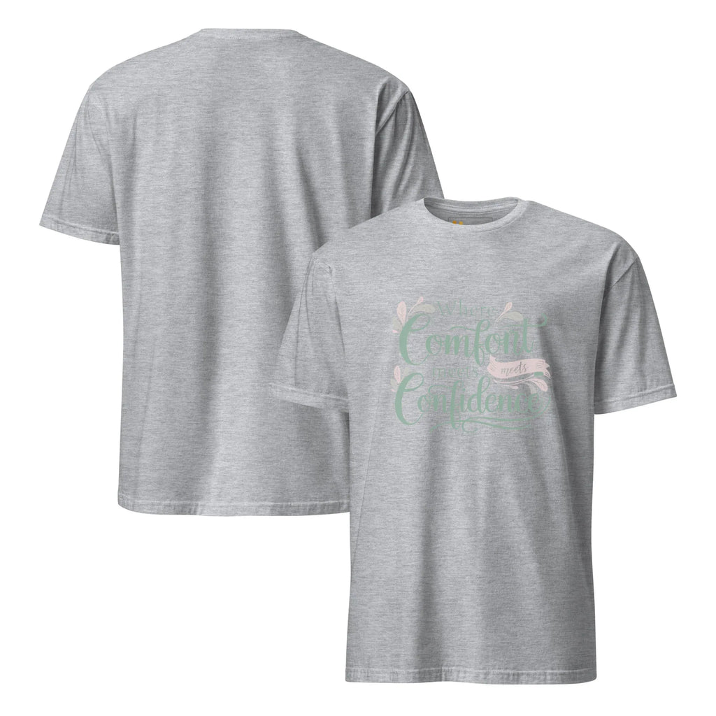 Short-Sleeve Women's T-Shirt | Where Comfort Meets Confidence T-Shirt AwRans Clothing unisex-basic-softstyle-t-shirt-sport-grey-front-and-back-67b05d55ef59f