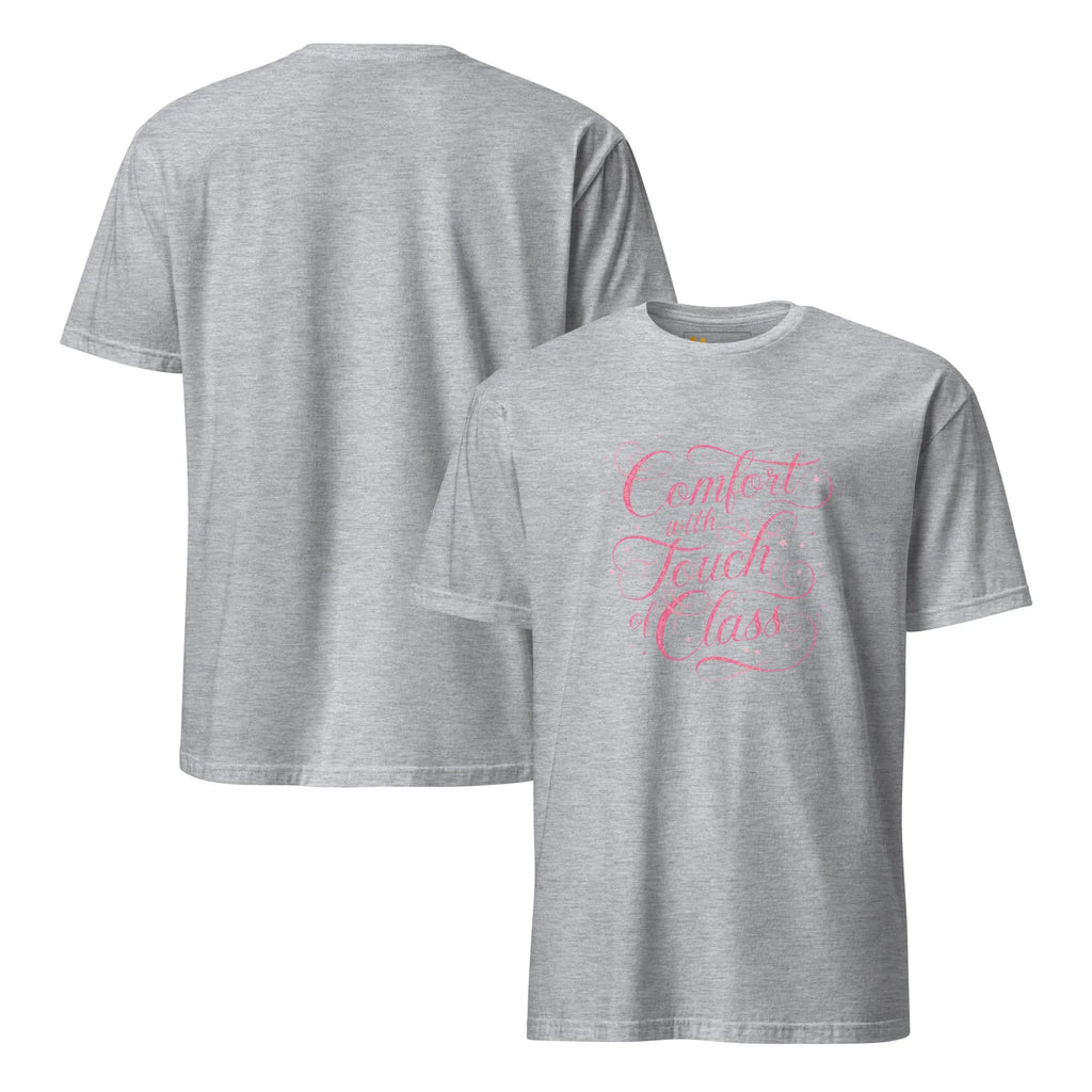 Short-Sleeve Women's T-Shirt | Comfort With Touch Of Class T-Shirt AwRans Clothing unisex-basic-softstyle-t-shirt-sport-grey-front-and-back-67b05e83c4c16