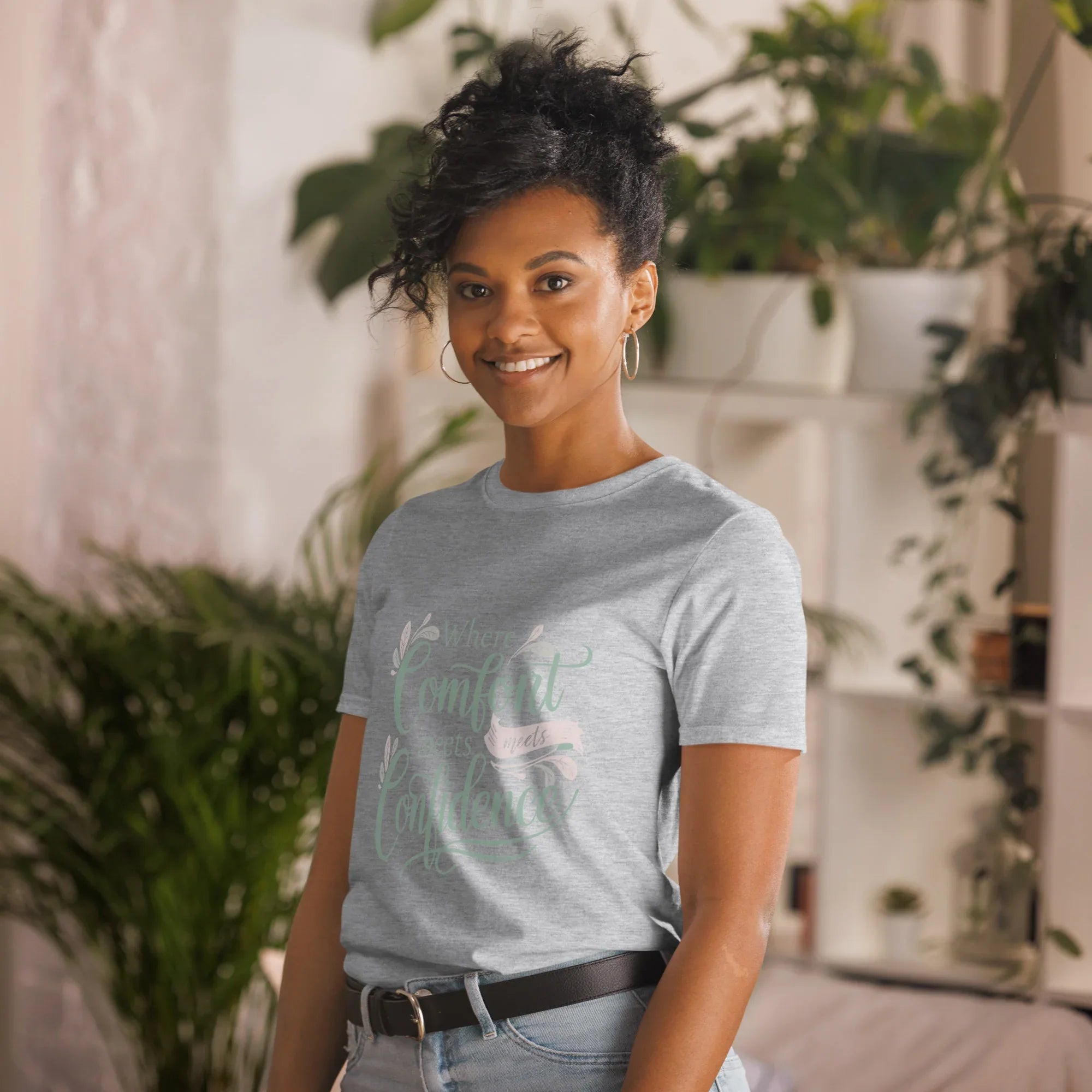 Short-Sleeve Women's T-Shirt | Where Comfort Meets Confidence T-Shirt AwRans Clothing unisex-basic-softstyle-t-shirt-sport-grey-left-front-67b05d56b2803