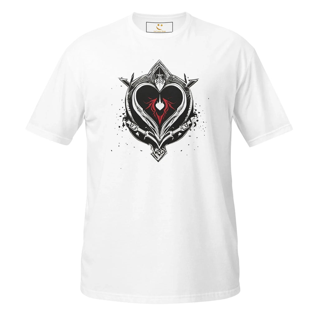 Unisex | Black Heart Candle Short-Sleeve T-Shirt t-shirt AwRans Clothing unisex-basic-softstyle-t-shirt-white-front-65f29eaaeb33c