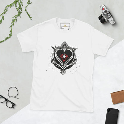 Unisex | Black Heart Candle Short-Sleeve T-Shirt - AwRans Clothing