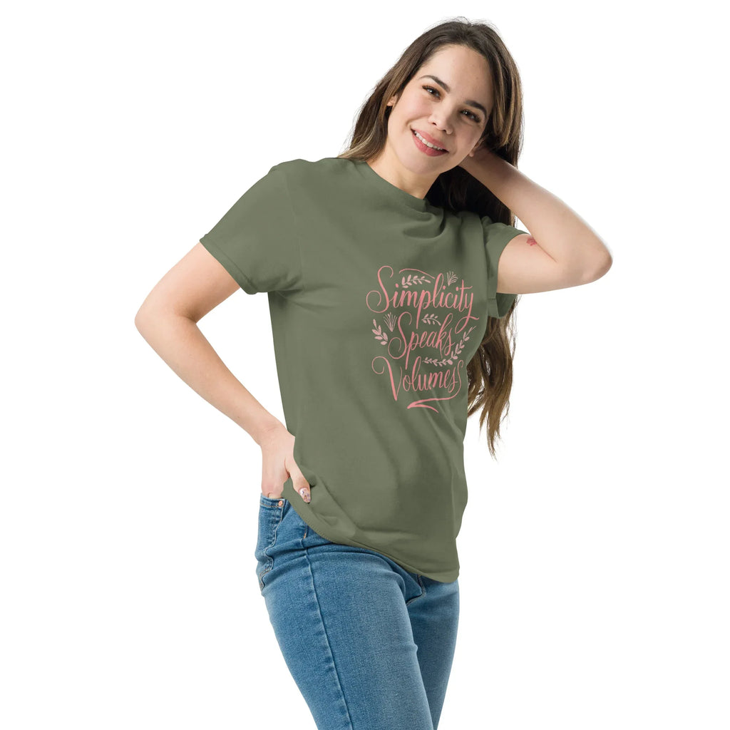 Women's Classic Tee | Simplicity Speaks Valumes - AwRans Clothing