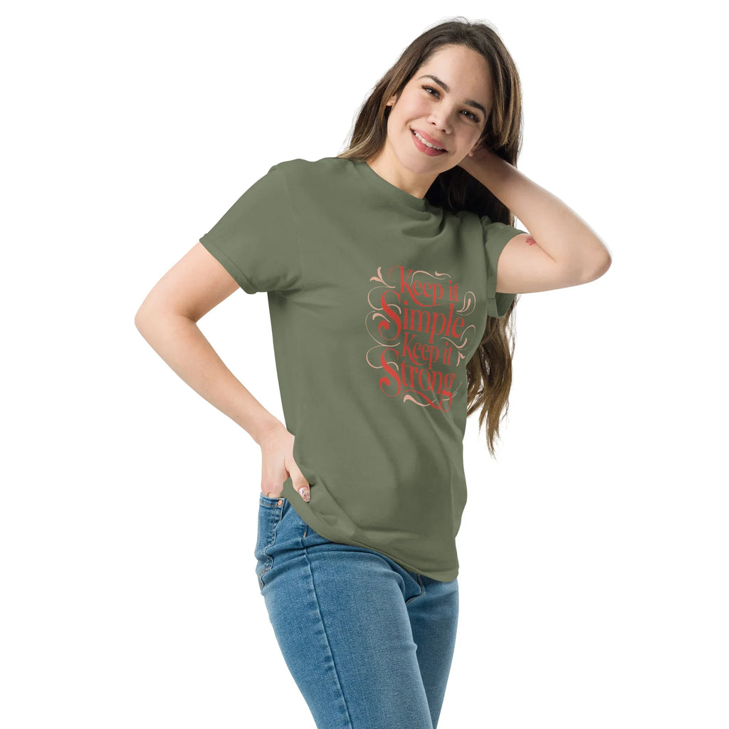 Women's Classic Tee | Keep It Simple,Keep It Strong - AwRans Clothing