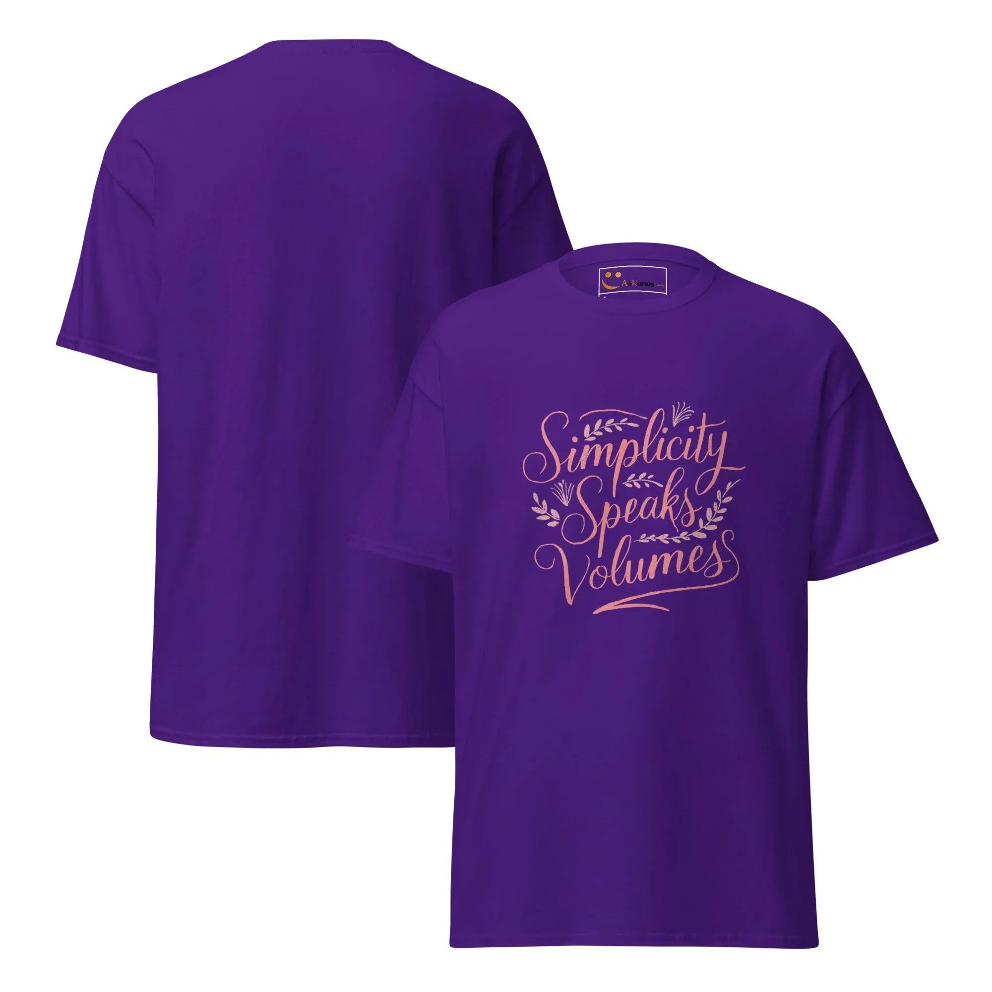 Women's Classic Tee | Simplicity Speaks Valumes - AwRans Clothing