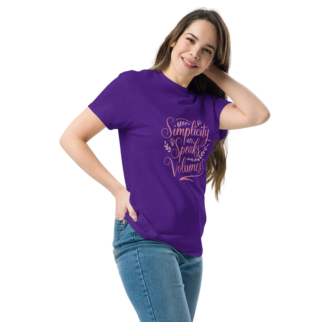 Women's Classic Tee | Simplicity Speaks Valumes - AwRans Clothing