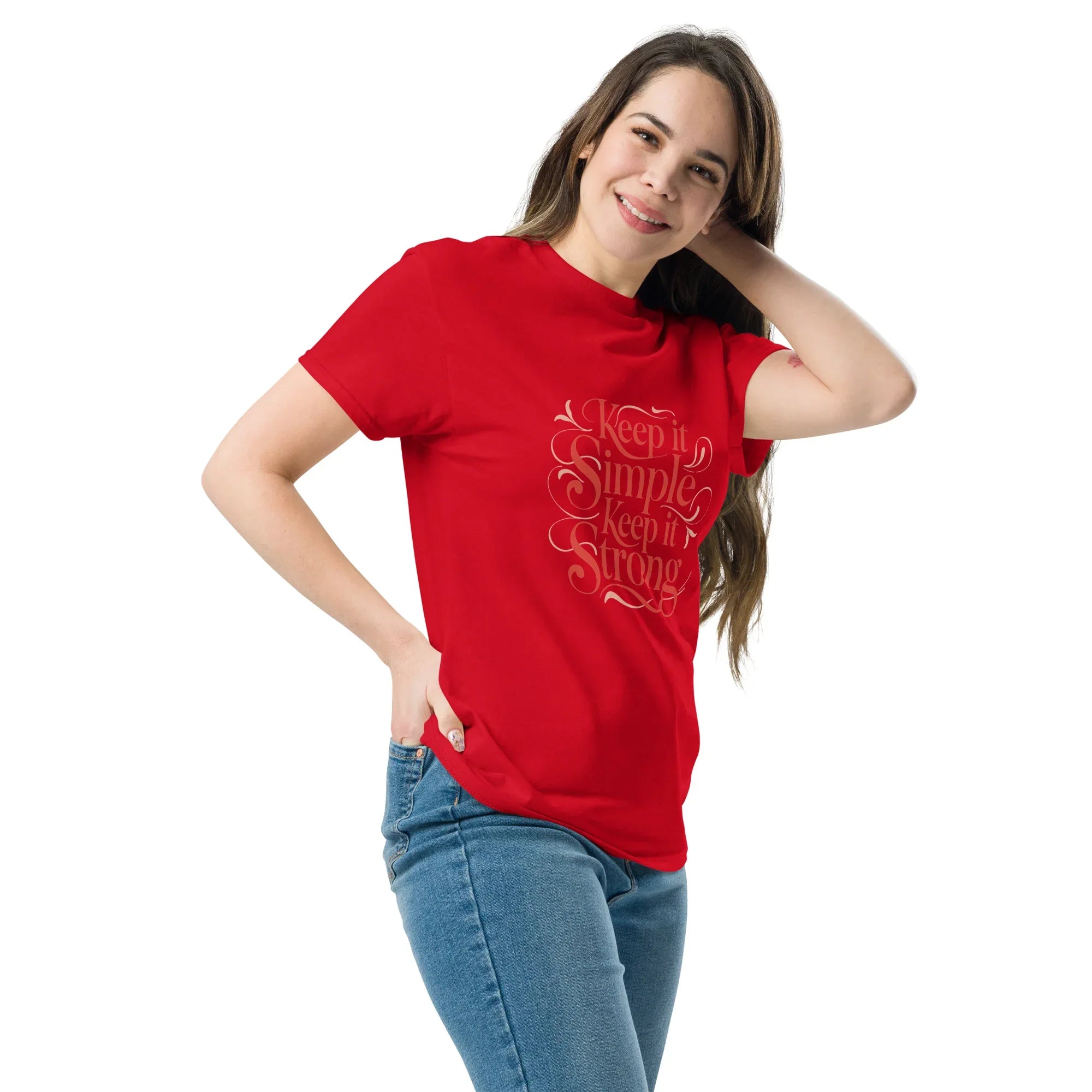 Women's Classic Tee | Keep It Simple,Keep It Strong - AwRans Clothing