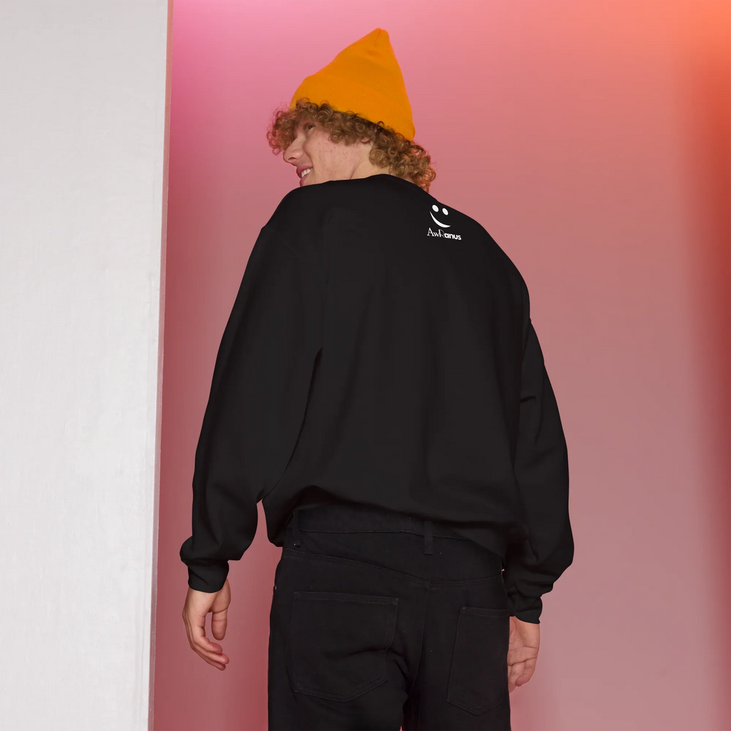 Unisex | Live In The Moment Sweatshirt Sweatshirt AwRans Clothing unisex-crew-neck-sweatshirt-black-back-6751910125a0b