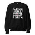 Unisex | Passion Fuels Purpose - Sweatshirt Black Sweatshirt AwRans Clothing unisex-crew-neck-sweatshirt-black-front-6750f13097cf4