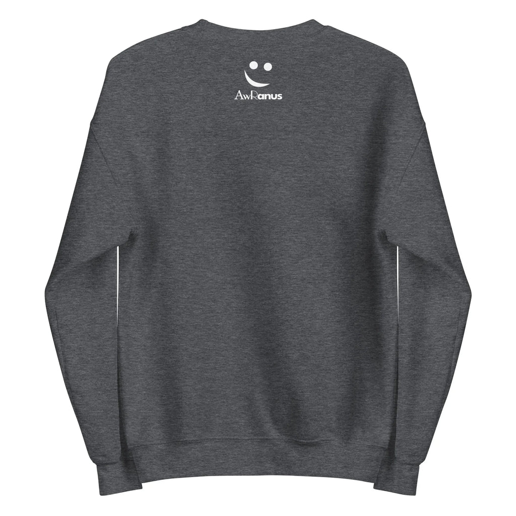 Unisex | Stay Cozy - Sweatshirt Sweatshirt AwRans Clothing unisex-crew-neck-sweatshirt-dark-heather-back-6750e35669714