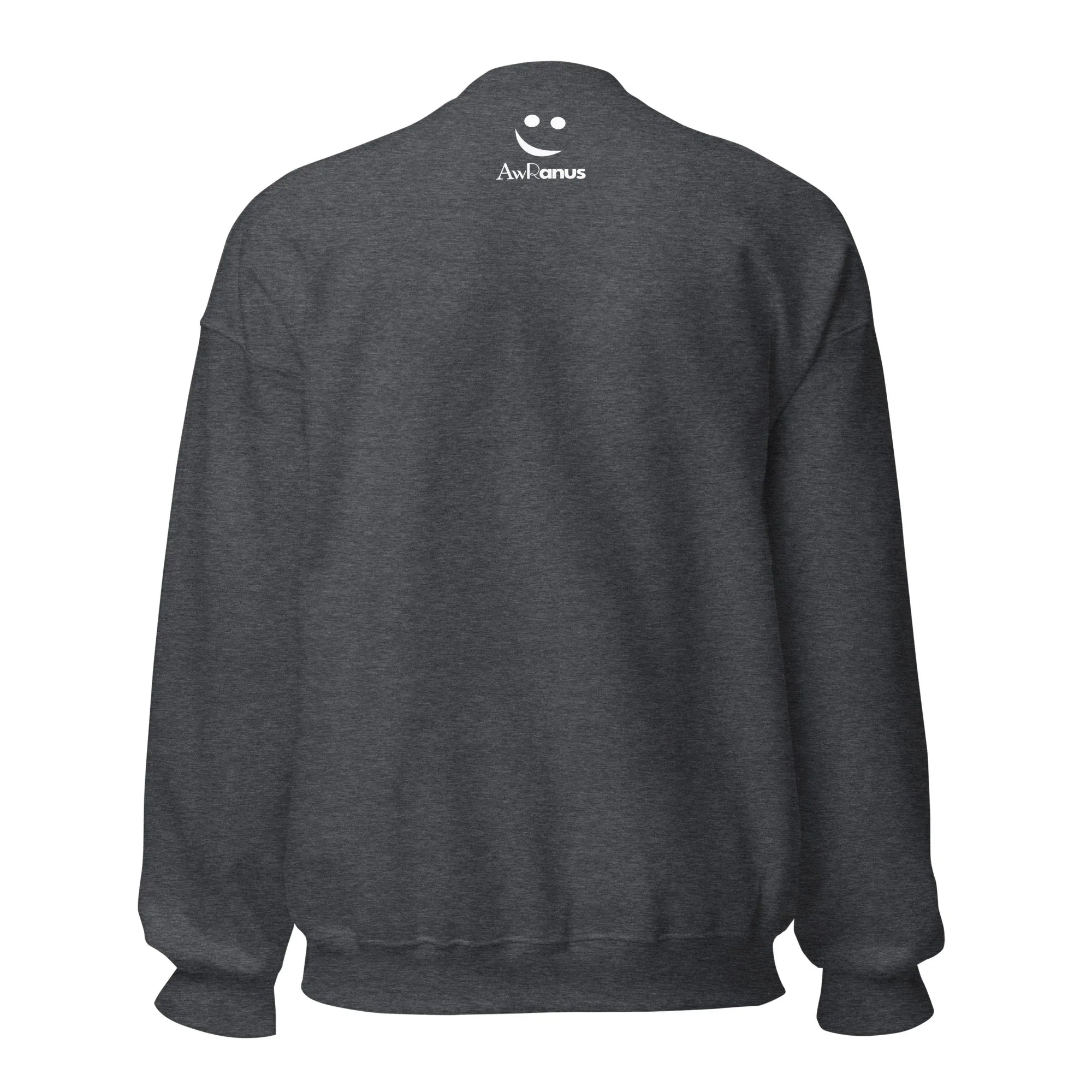 Unisex | Live In The Moment Sweatshirt Sweatshirt AwRans Clothing unisex-crew-neck-sweatshirt-dark-heather-back-67510101f1a69
