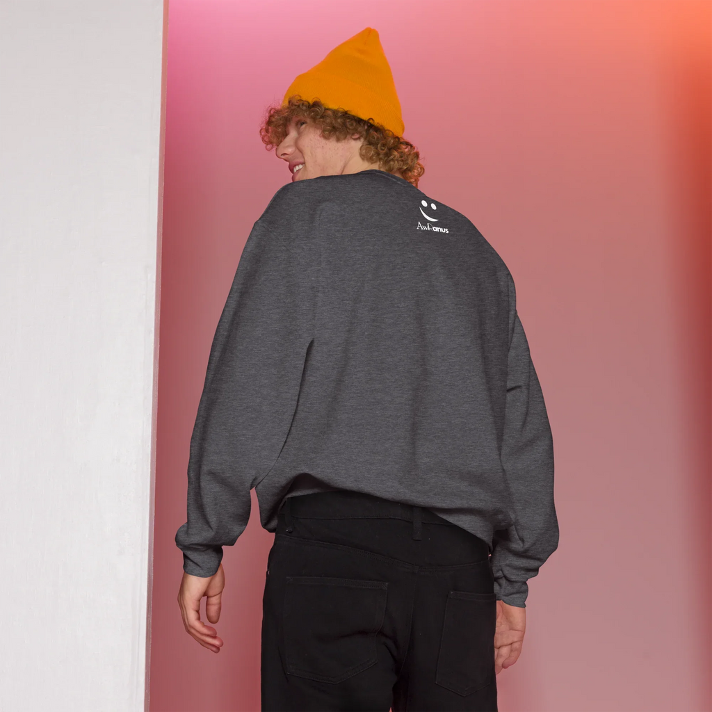 Unisex | Passion Fuels Purpose - Sweatshirt Sweatshirt AwRans Clothing unisex-crew-neck-sweatshirt-dark-heather-back-675196d3f29d5