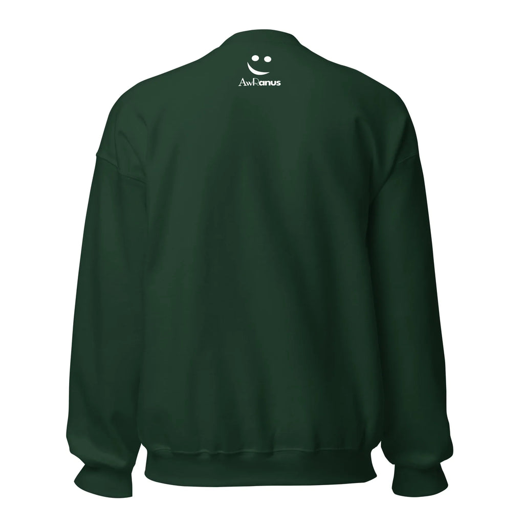 Unisex | Live In The Moment Sweatshirt Sweatshirt AwRans Clothing unisex-crew-neck-sweatshirt-forest-green-back-6750fe51acb0a