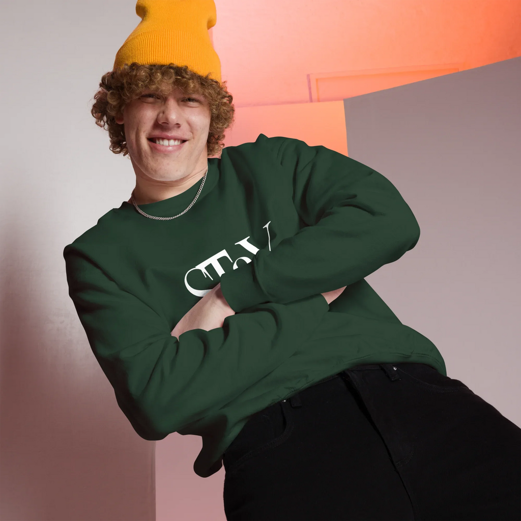 Unisex | Stay Cozy - Sweatshirt Sweatshirt AwRans Clothing unisex-crew-neck-sweatshirt-forest-green-front-67519330e1b82