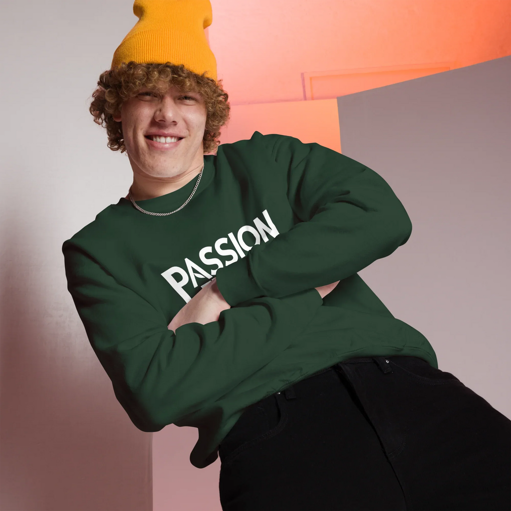 Unisex | Passion Fuels Purpose - Sweatshirt Sweatshirt AwRans Clothing unisex-crew-neck-sweatshirt-forest-green-front-675196d3a4269