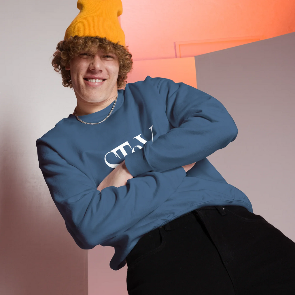 Unisex | Stay Cozy - Sweatshirt Sweatshirt AwRans Clothing unisex-crew-neck-sweatshirt-indigo-blue-front-6751933176bba