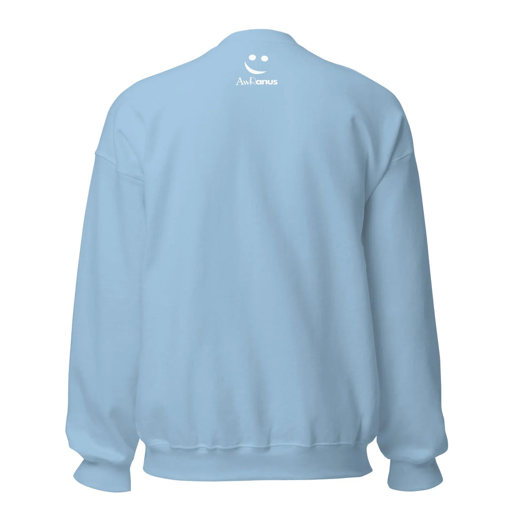 Unisex | Live In The Moment Sweatshirt Sweatshirt AwRans Clothing unisex-crew-neck-sweatshirt-light-blue-back-6750fe531fbd7