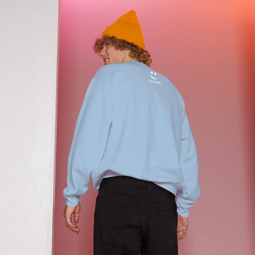 Unisex | Embrace The Journey - Sweatshirt Sweatshirt AwRans Clothing unisex-crew-neck-sweatshirt-light-blue-back-675198db6c6e7