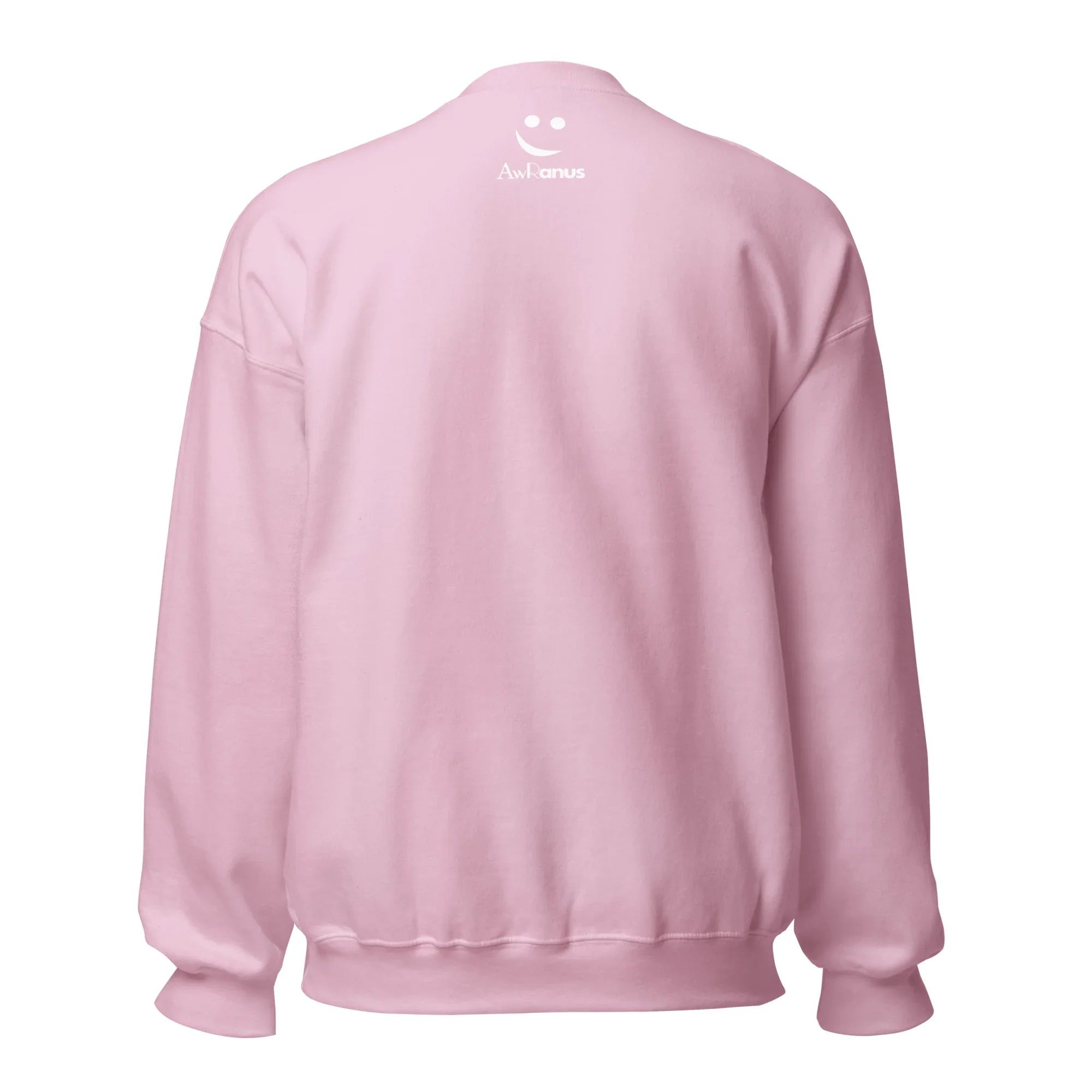 Unisex | Live In The Moment Sweatshirt Sweatshirt AwRans Clothing unisex-crew-neck-sweatshirt-light-pink-back-6750fe544a44a