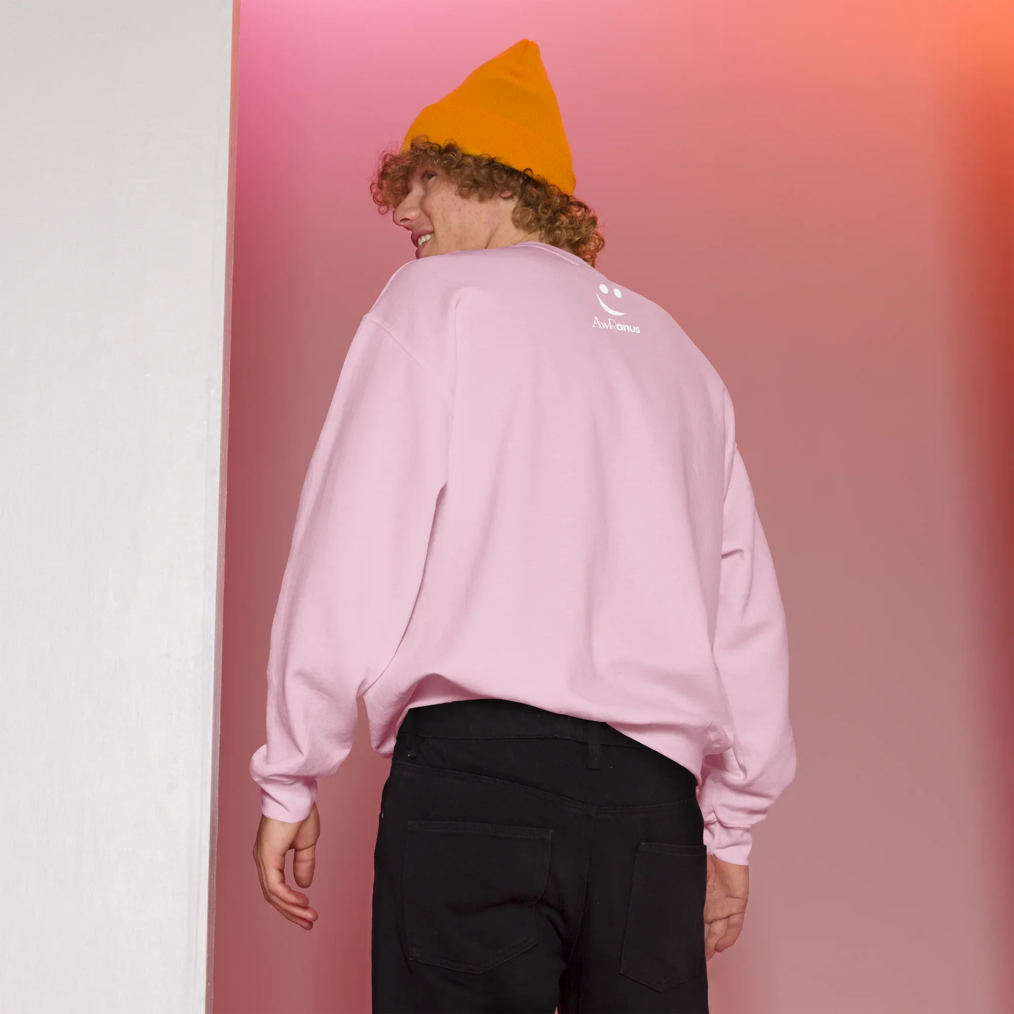 Unisex | Stay True, Stay You, Stay Strong - Sweatshirt Sweatshirt AwRans Clothing unisex-crew-neck-sweatshirt-light-pink-back-67518d8641185