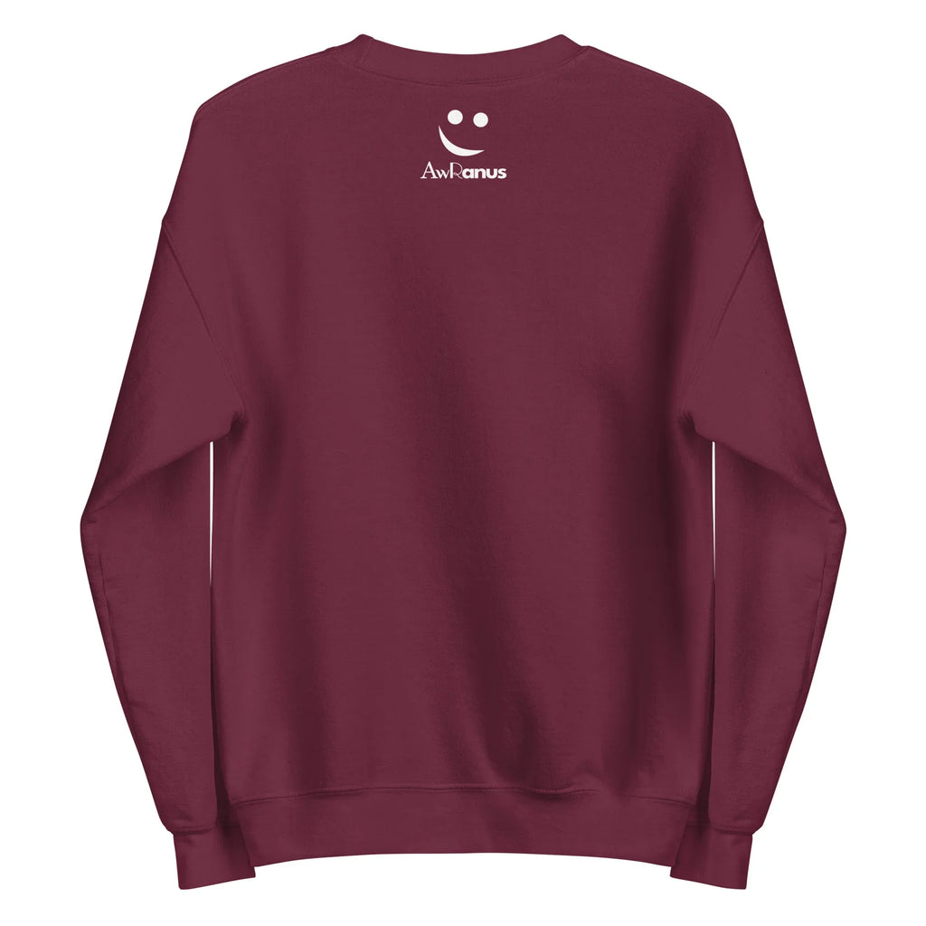 Unisex | Stay Cozy - Sweatshirt Sweatshirt AwRans Clothing unisex-crew-neck-sweatshirt-maroon-back-6750e3563451a