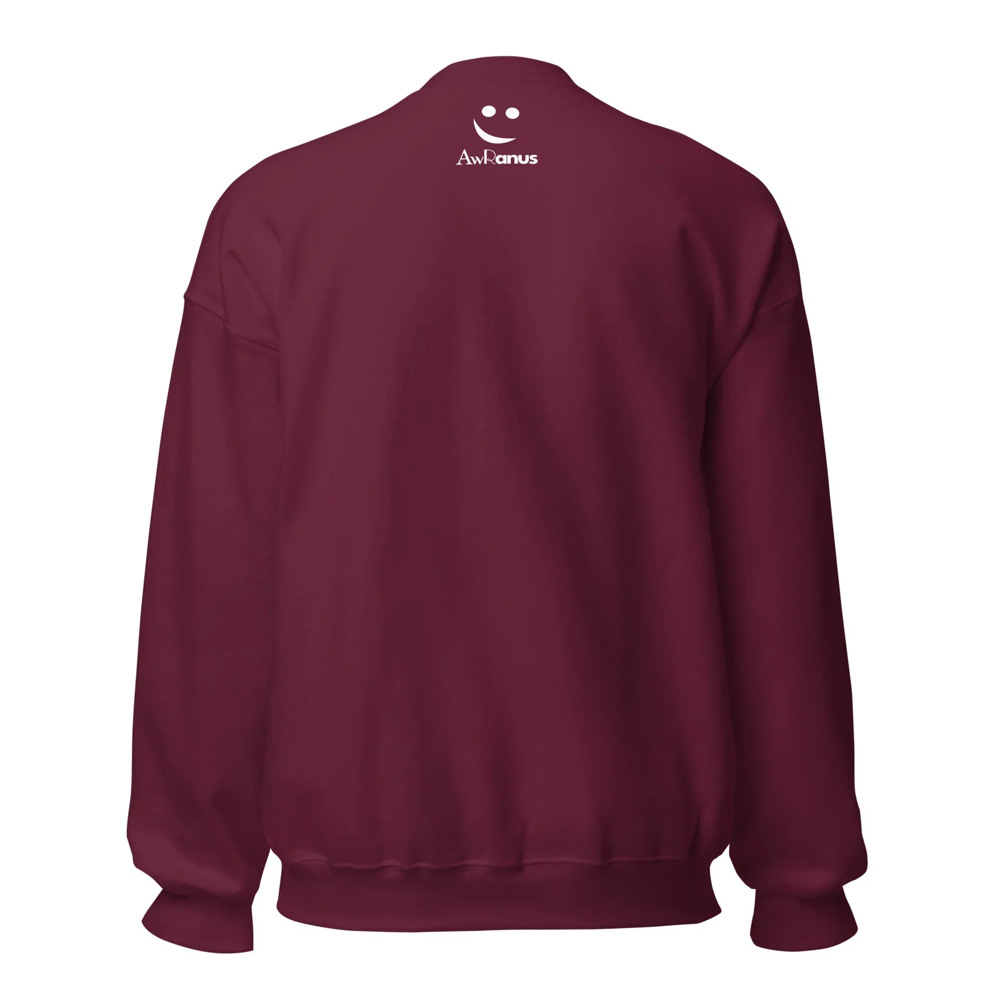 Unisex | Embrace The Journey - Sweatshirt Sweatshirt AwRans Clothing unisex-crew-neck-sweatshirt-maroon-back-6750f5f3bdaf2