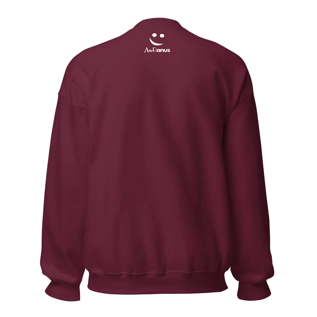 Unisex | Stay Cozy - Sweatshirt Sweatshirt AwRans Clothing unisex-crew-neck-sweatshirt-maroon-back-6750f962286fa