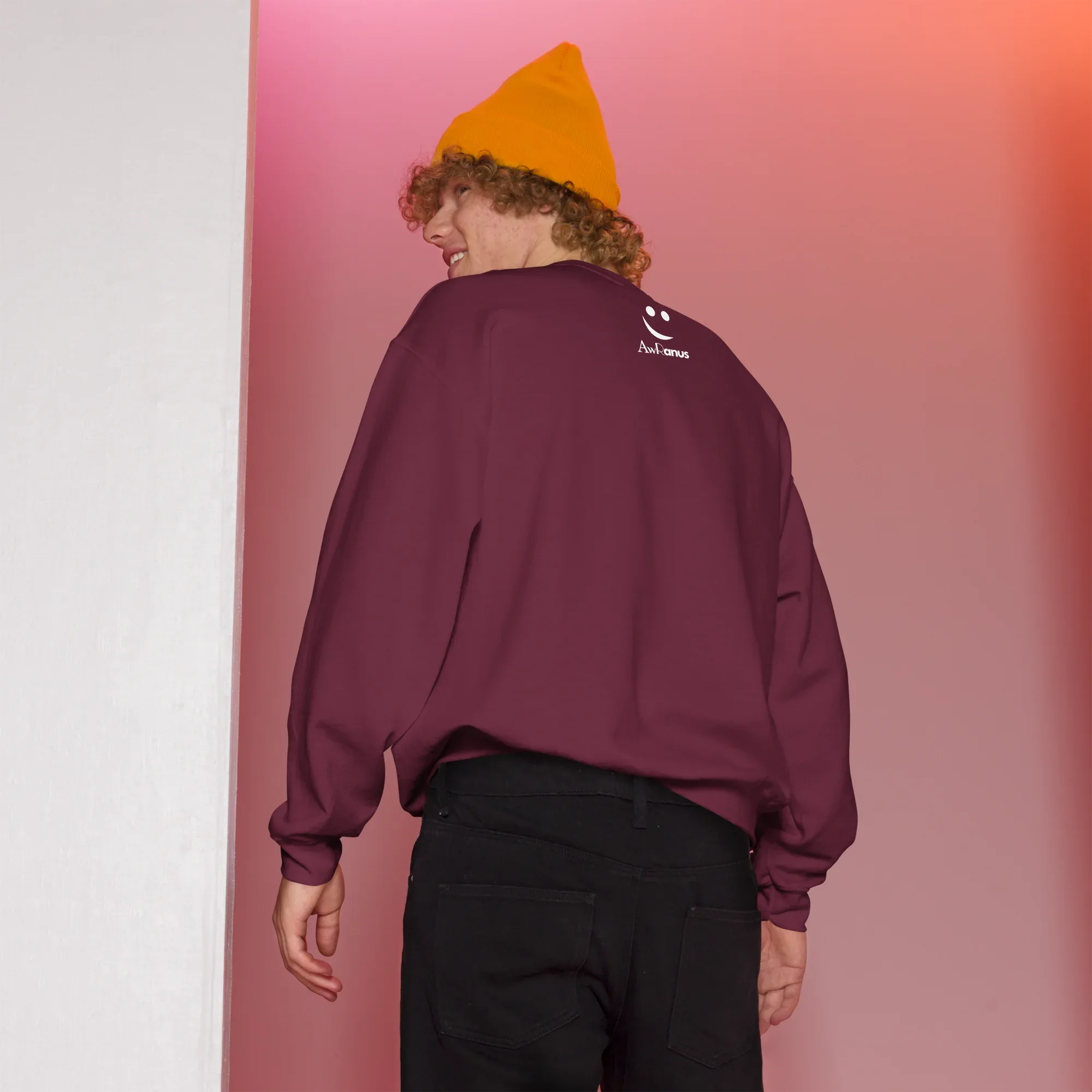 Unisex | Embrace The Journey - Sweatshirt Sweatshirt AwRans Clothing unisex-crew-neck-sweatshirt-maroon-back-675198da44548