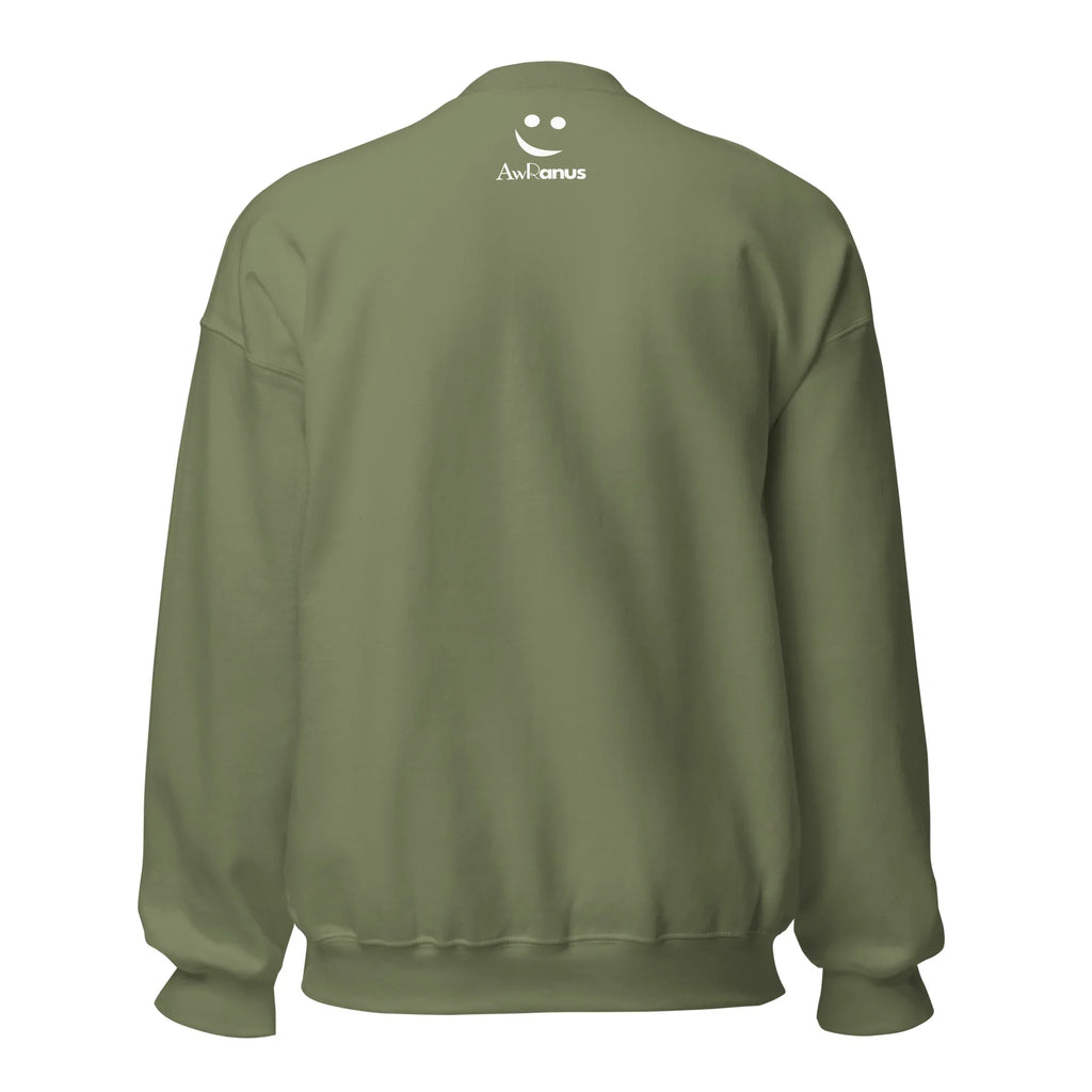 Unisex | Stay Cozy - Sweatshirt Sweatshirt AwRans Clothing unisex-crew-neck-sweatshirt-military-green-back-6750f963368f7