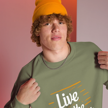 Unisex | Live In The Moment Sweatshirt - AwRans Clothing