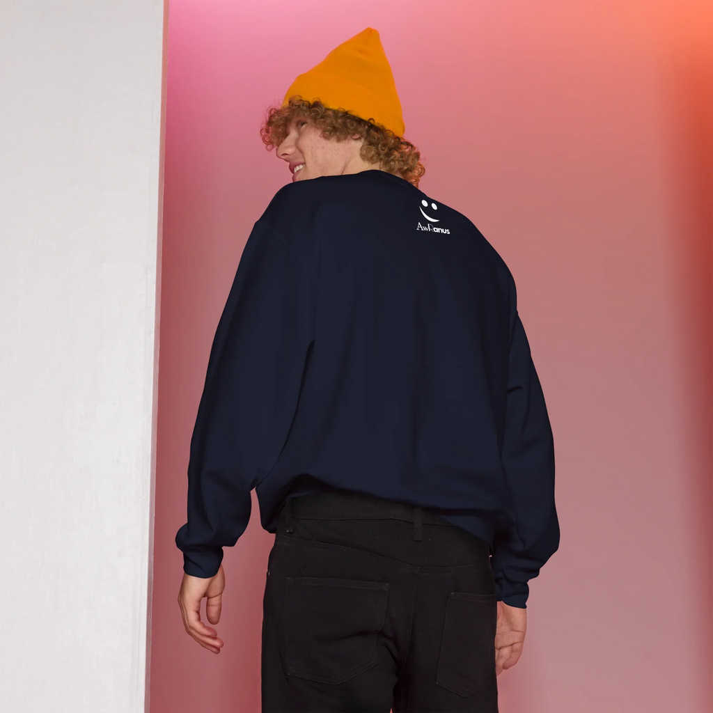 Unisex | Stay Cozy - Sweatshirt Sweatshirt AwRans Clothing unisex-crew-neck-sweatshirt-navy-back-675194183b8b0