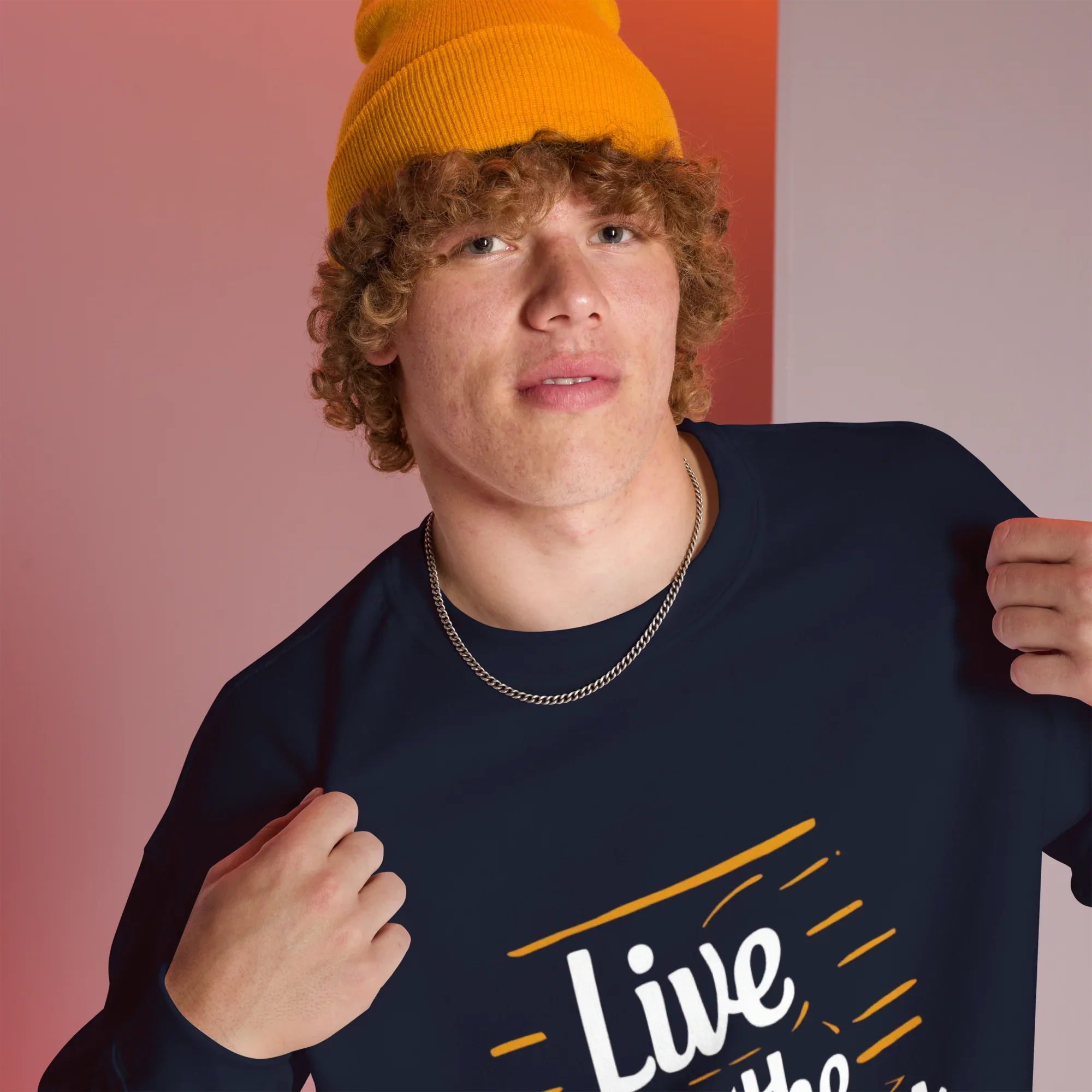 Unisex | Live In The Moment Sweatshirt Sweatshirt AwRans Clothing unisex-crew-neck-sweatshirt-navy-right-front-67518c57007bf_84e31533-74b3-4b40-be70-bc8550703fbc