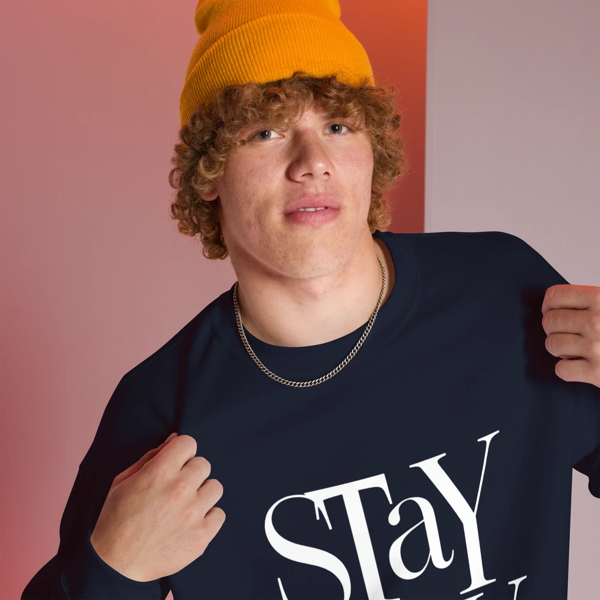 Unisex | Stay Cozy - Sweatshirt Sweatshirt AwRans Clothing unisex-crew-neck-sweatshirt-navy-right-front-67519330c077f