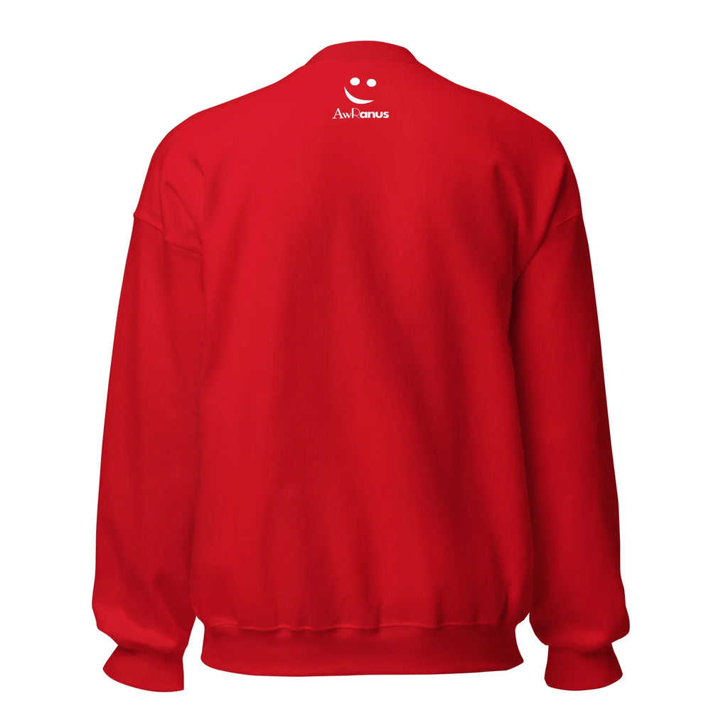 Unisex | Passion Fuels Purpose - Sweatshirt Sweatshirt AwRans Clothing unisex-crew-neck-sweatshirt-red-back-6750f130cfc7a