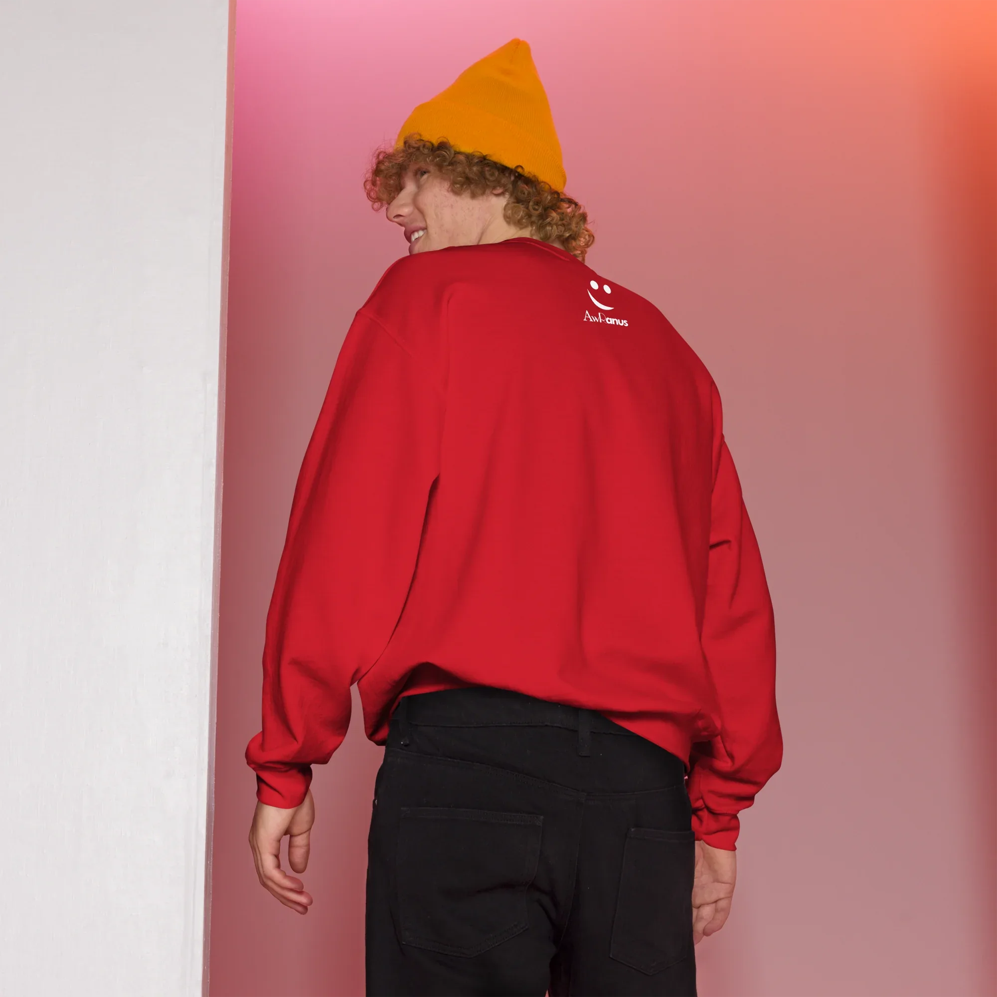 Unisex | Passion Fuels Purpose - Sweatshirt Sweatshirt AwRans Clothing unisex-crew-neck-sweatshirt-red-back-675196d3cb417