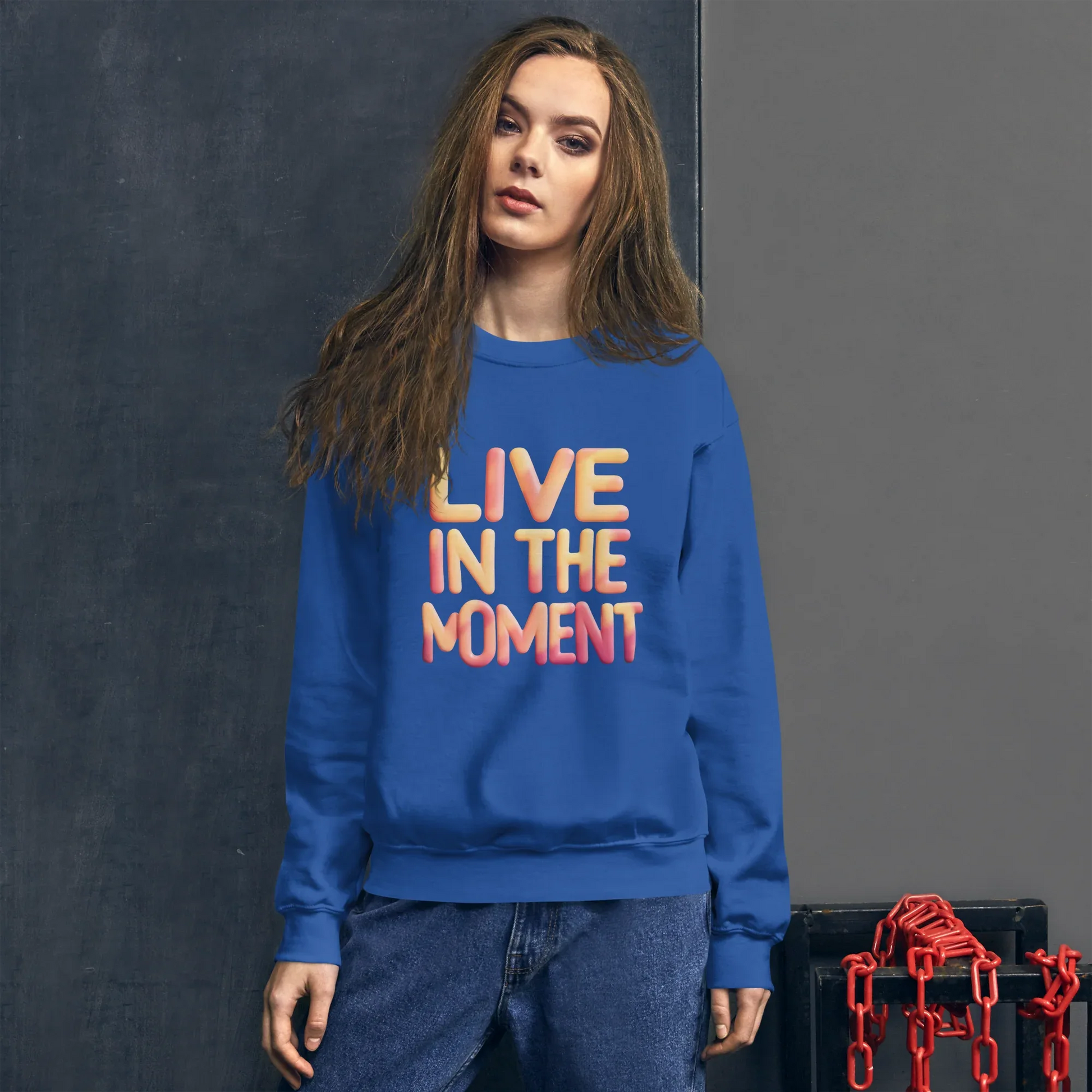 Unisex | Live In The Moment Sweatshirt - AwRans Clothing