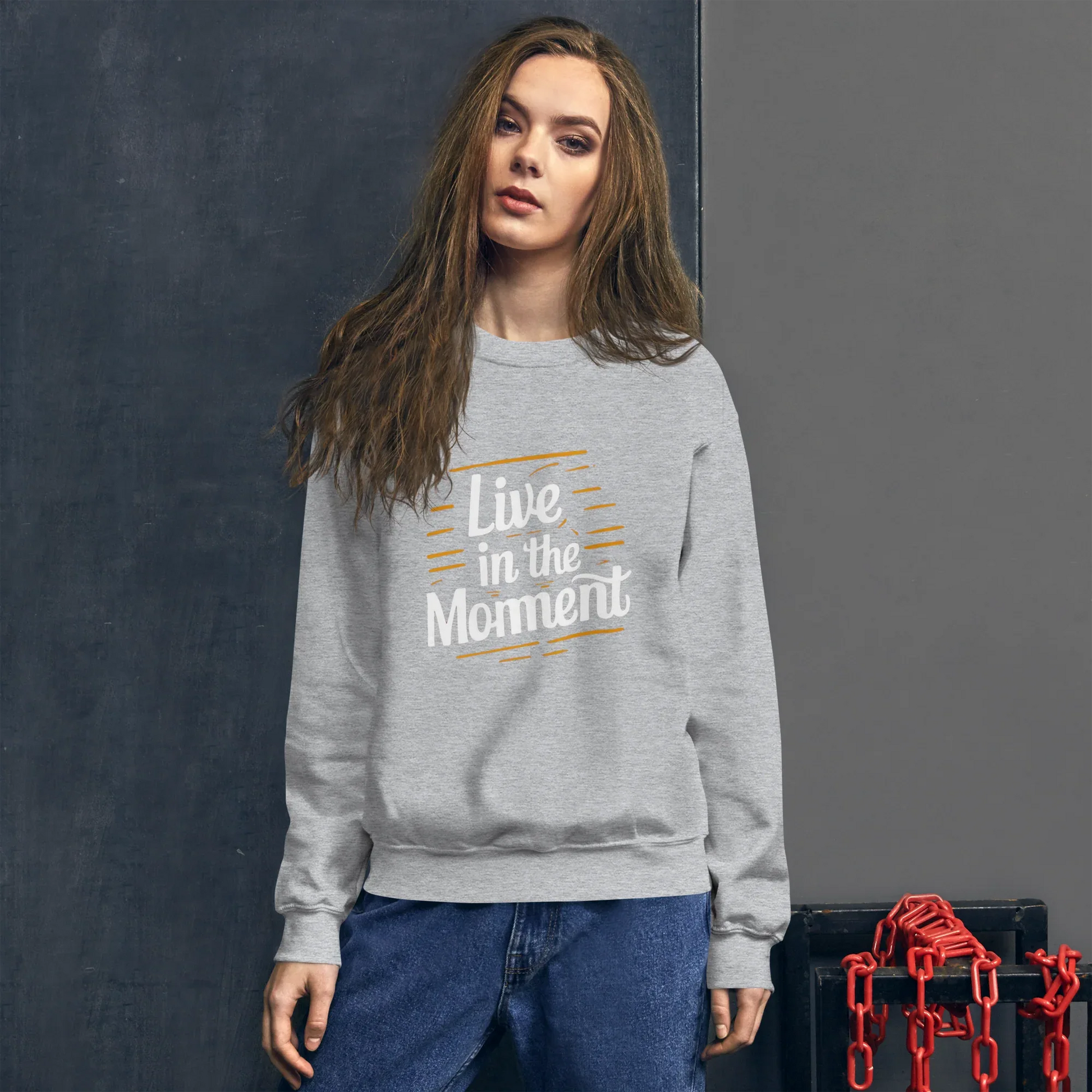 Unisex | Live In The Moment Sweatshirt - AwRans Clothing