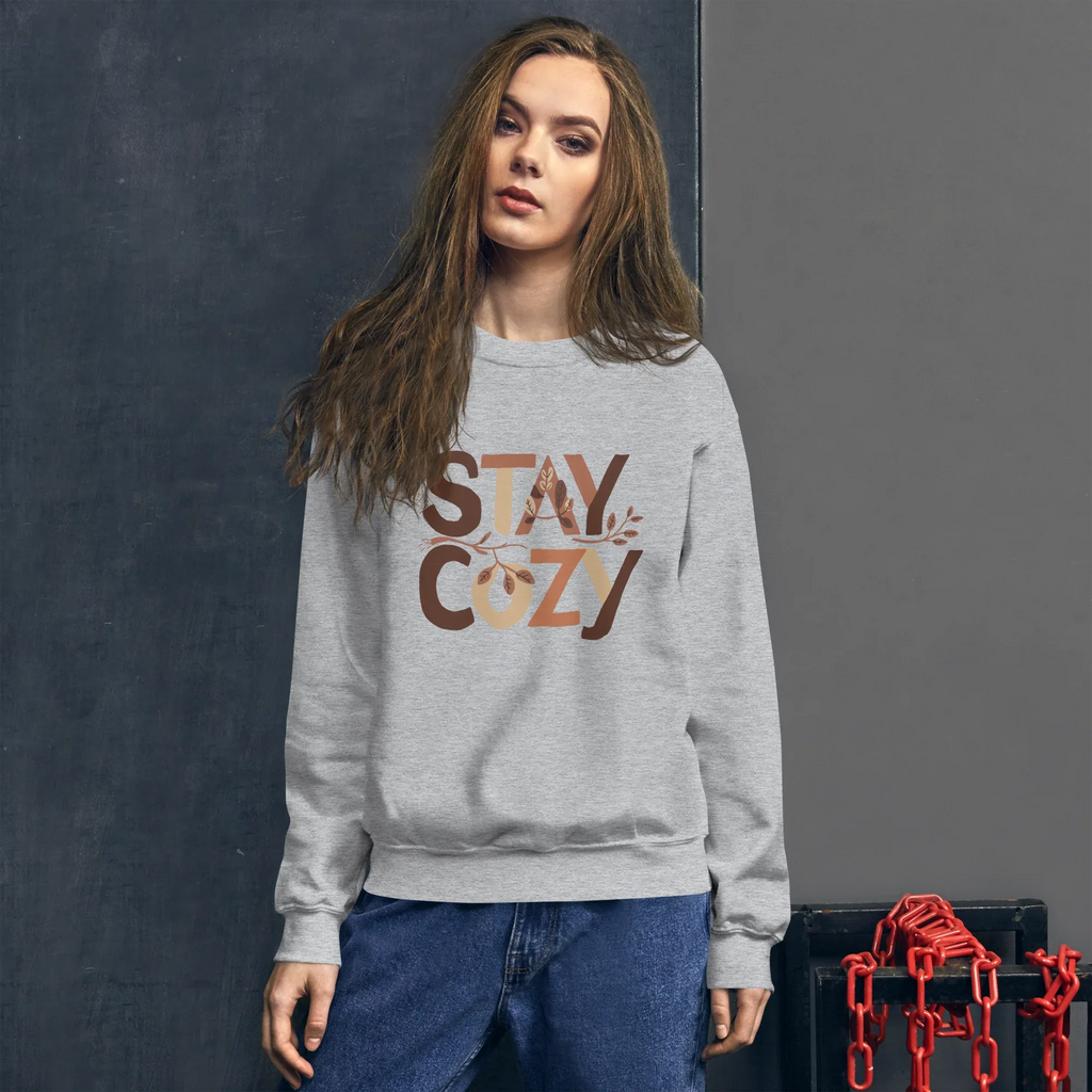 Unisex | Stay Cozy - Sweatshirt Sweatshirt AwRans Clothing unisex-crew-neck-sweatshirt-sport-grey-front-675194196f2d0
