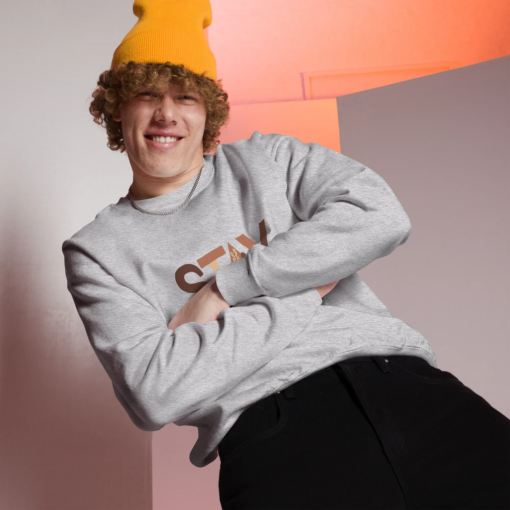 Unisex | Stay Cozy - Sweatshirt Sweatshirt AwRans Clothing unisex-crew-neck-sweatshirt-sport-grey-front-675194197e2c6