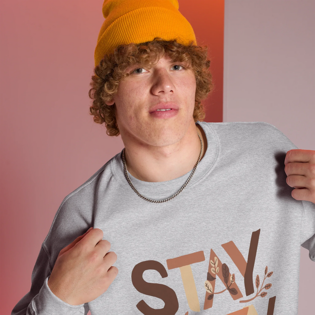 Unisex | Stay Cozy - Sweatshirt Sweatshirt AwRans Clothing unisex-crew-neck-sweatshirt-sport-grey-right-front-675194198ef4a