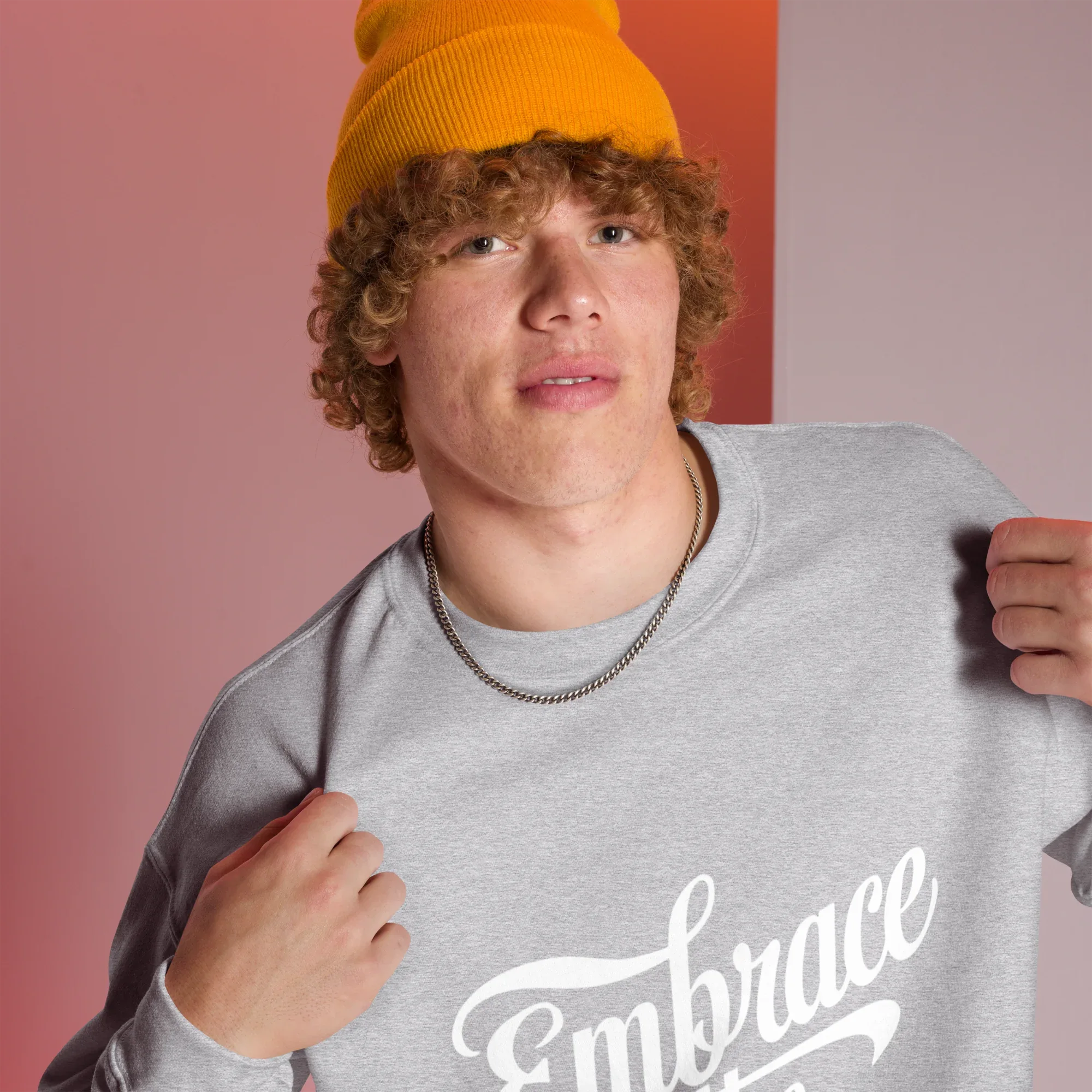 Unisex | Embrace The Journey - Sweatshirt Sweatshirt AwRans Clothing unisex-crew-neck-sweatshirt-sport-grey-right-front-675198db9df6b