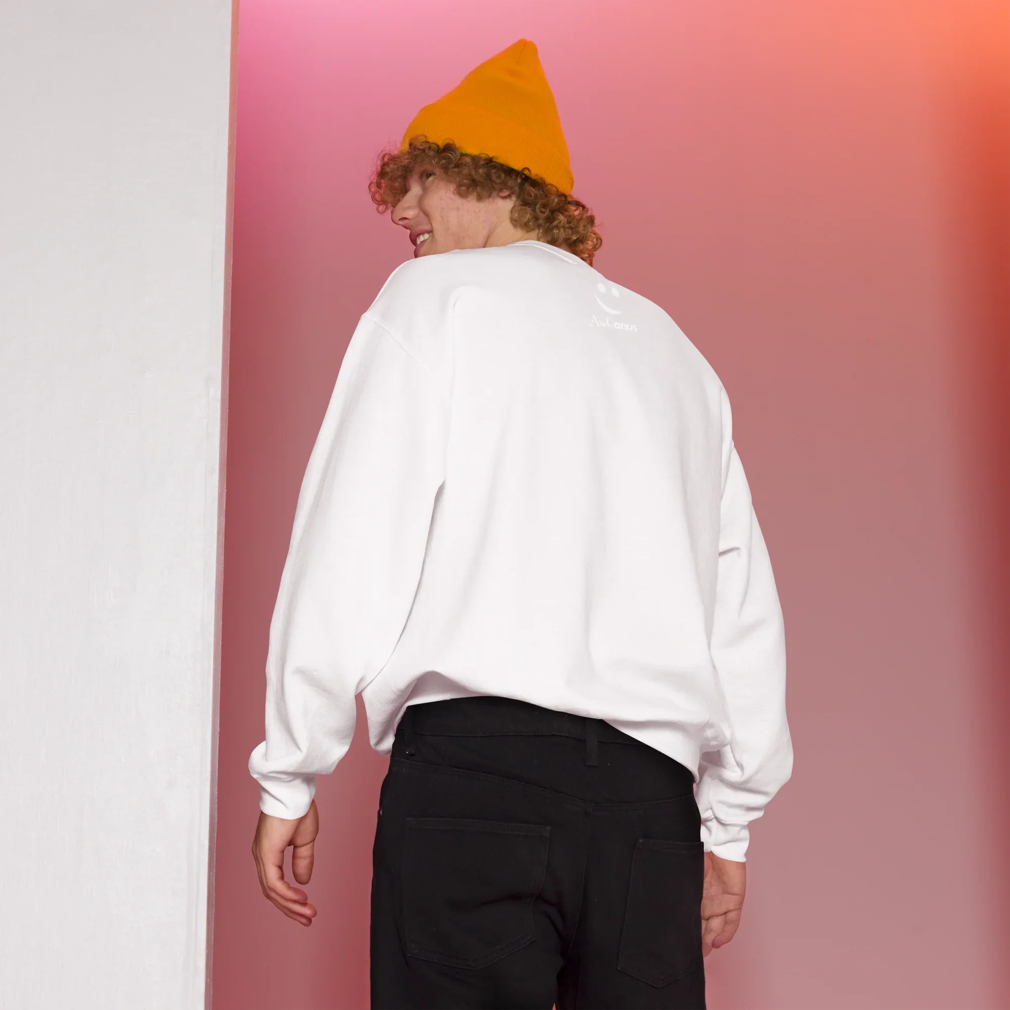 Unisex | Live In The Moment Sweatshirt Sweatshirt AwRans Clothing unisex-crew-neck-sweatshirt-white-back-675191038f34e