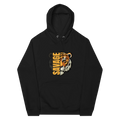 Unisex | Savage Tiger Raglan Hoodie Black Hoodie AwRans Clothing unisex-eco-raglan-hoodie-black-front-65db12502f323