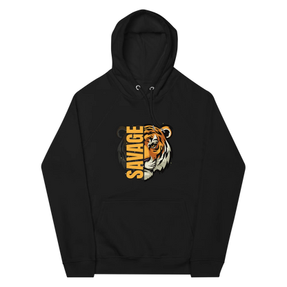 Unisex | Savage Tiger Raglan Hoodie - AwRans Clothing