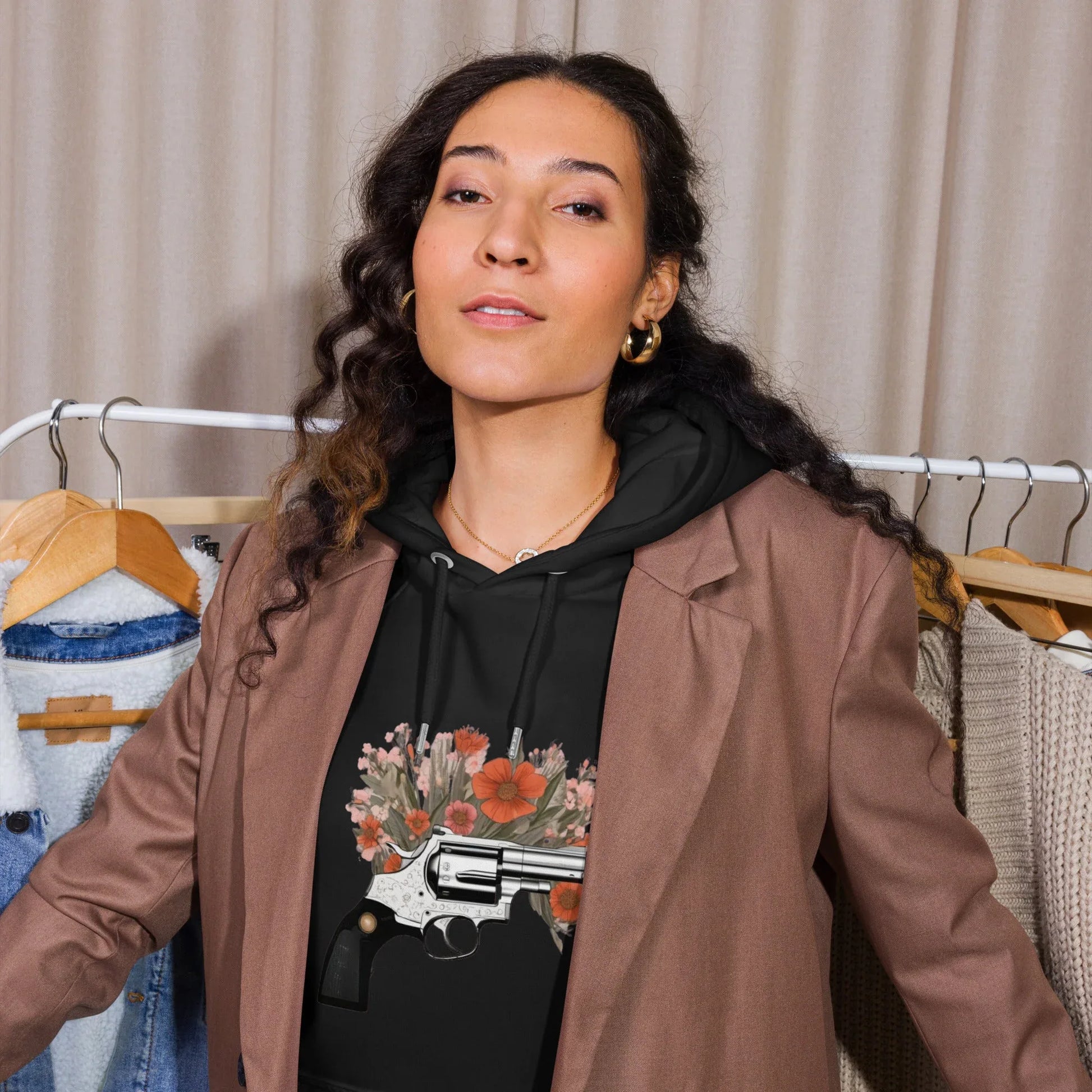 Unisex | Gun Flower Hoodie - AwRans Clothing